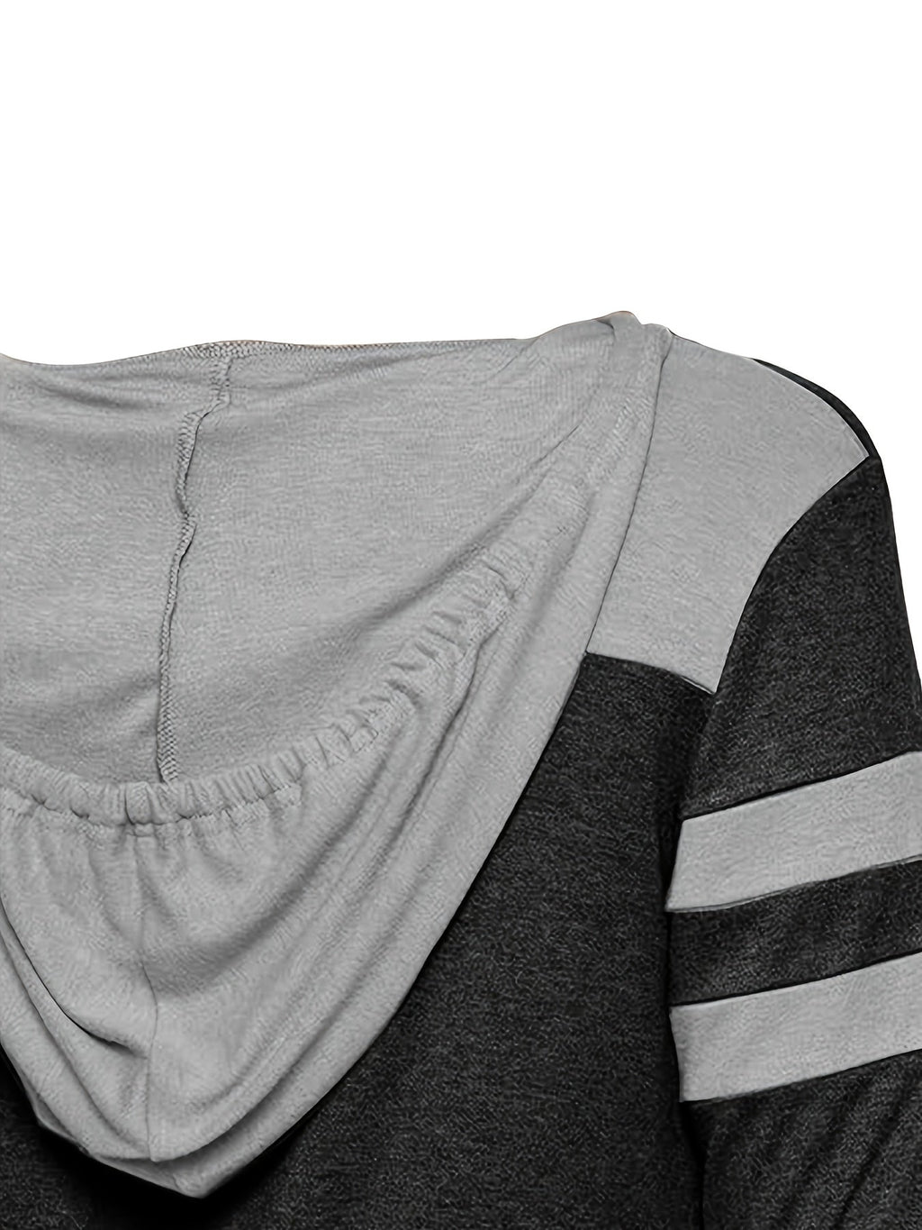 Hoodie Damen mit Daumenlöchern und Streifendetails - 4 - Jasminaboutique.com
