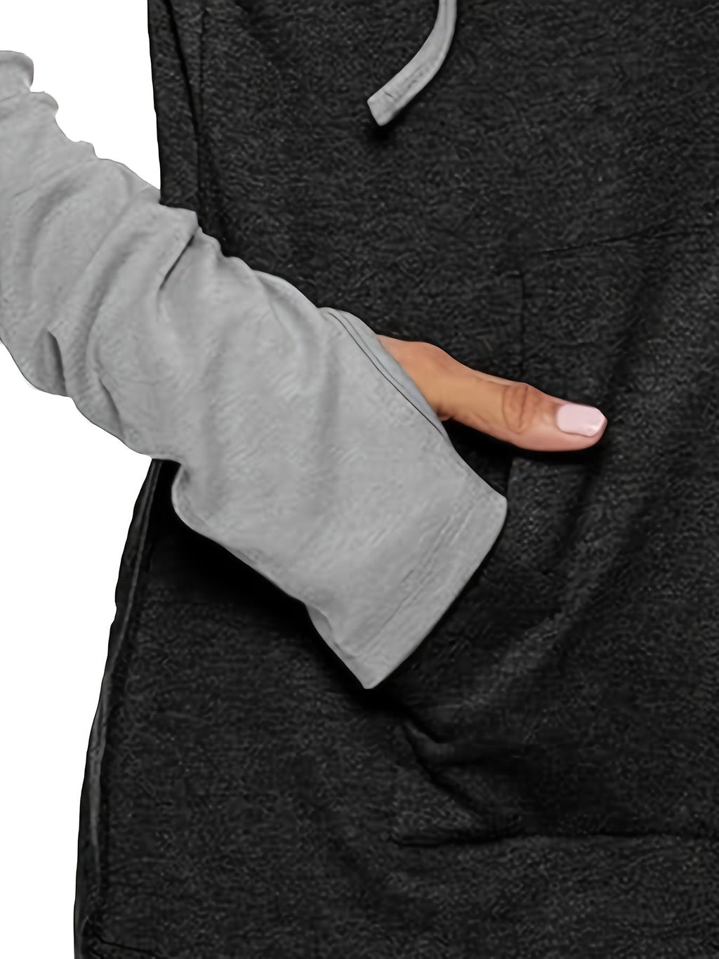 Hoodie Damen mit Daumenlöchern und Streifendetails - 5 - Jasminaboutique.com