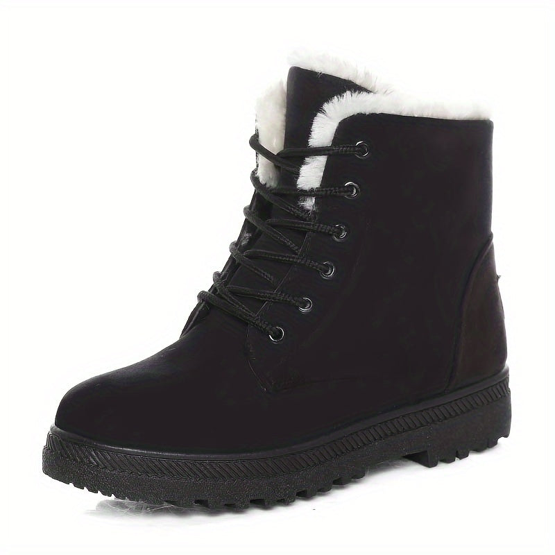Stiefeletten Damen mit Schnürung und Fütterung - 5 - Jasminaboutique.com