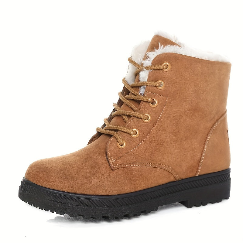Stiefeletten Damen mit Schnürung und Fütterung - 7 - Jasminaboutique.com