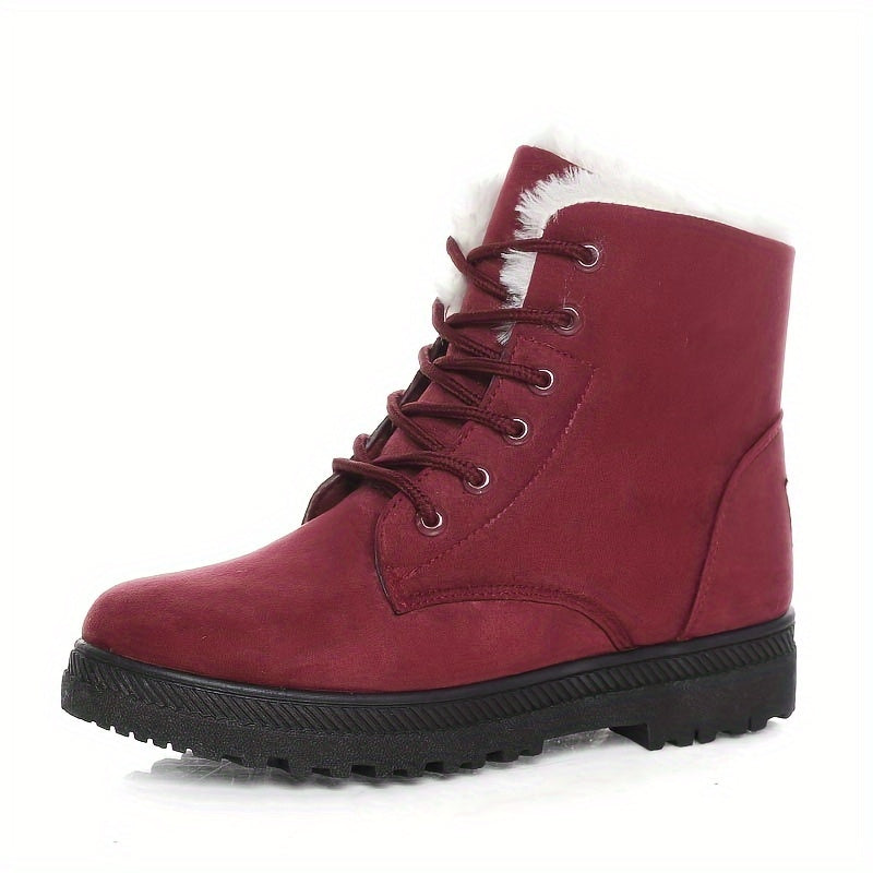 Stiefeletten Damen mit Schnürung und Fütterung - 8 - Jasminaboutique.com