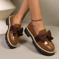 Loafers Damen mit Chunky-Sohle und Schleifen-Detail - 1 - Jasminaboutique.com