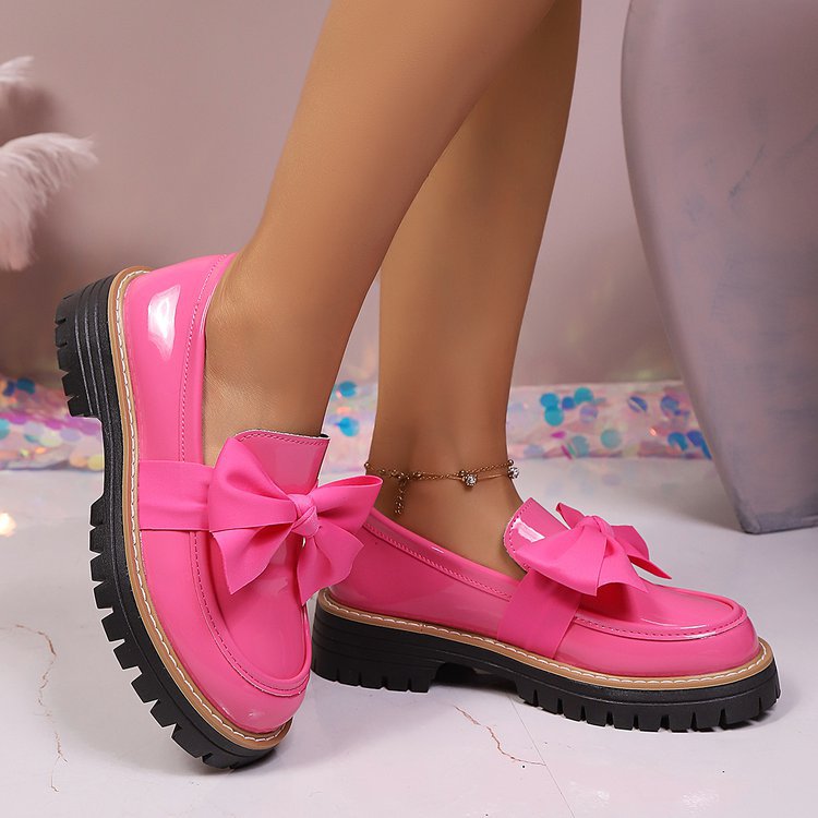 Loafers Damen mit Chunky-Sohle und Schleifen-Detail - 2 - Jasminaboutique.com