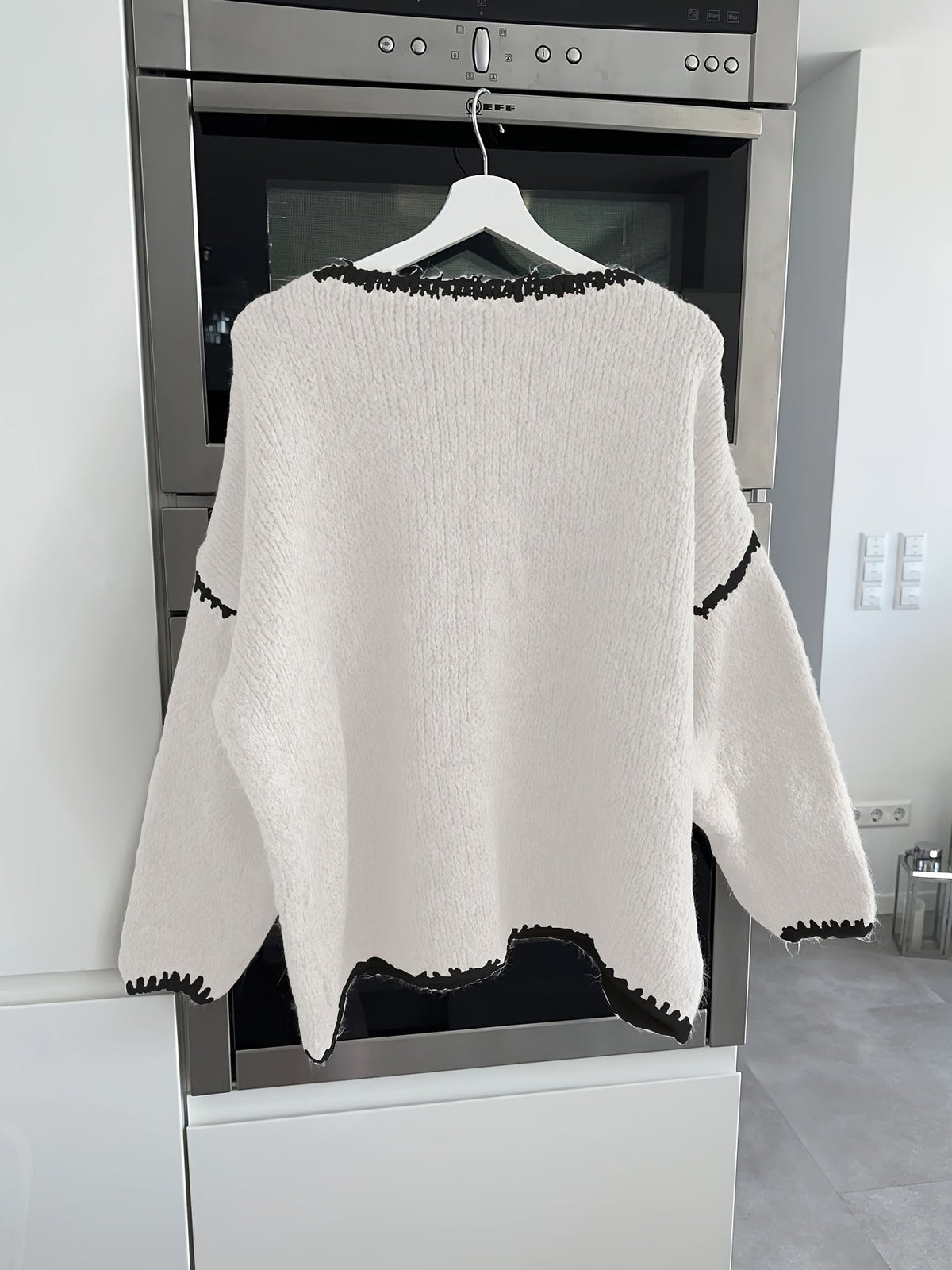 Pullover Damen mit U-Boot-Ausschnitt und lässigem Schnitt - 7 - Jasminaboutique.com