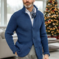 Cardigan Damen mit Stehkragen und Knopfleiste - 2 - Jasminaboutique.com