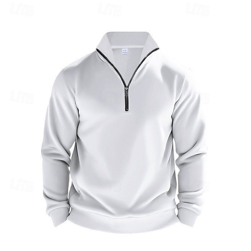 Pullover Herren mit Stehkragen und Reißverschluss - 4 - Jasminaboutique.com