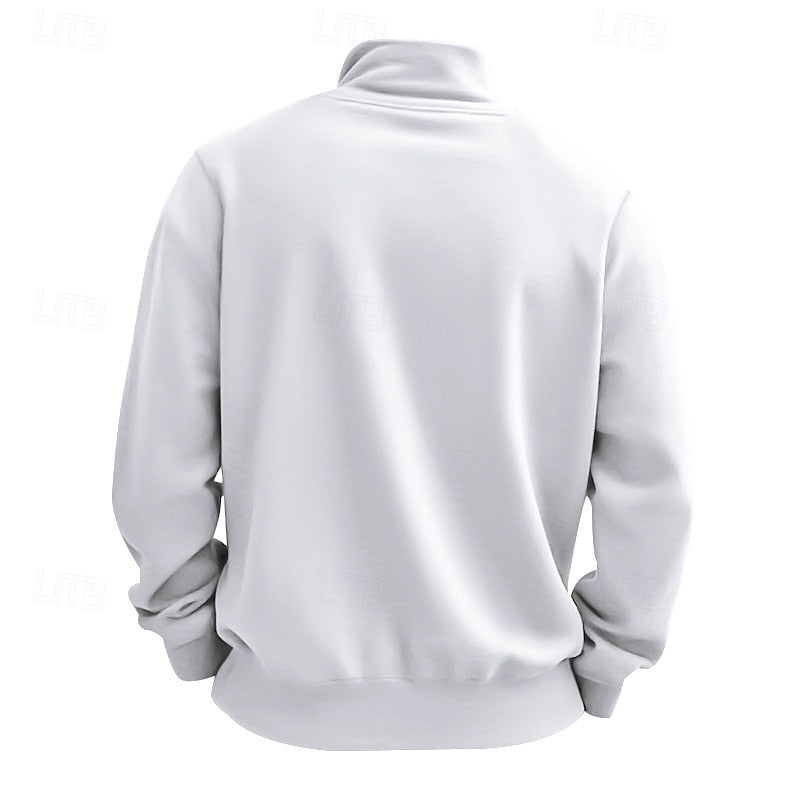 Pullover Herren mit Stehkragen und Reißverschluss - 5 - Jasminaboutique.com