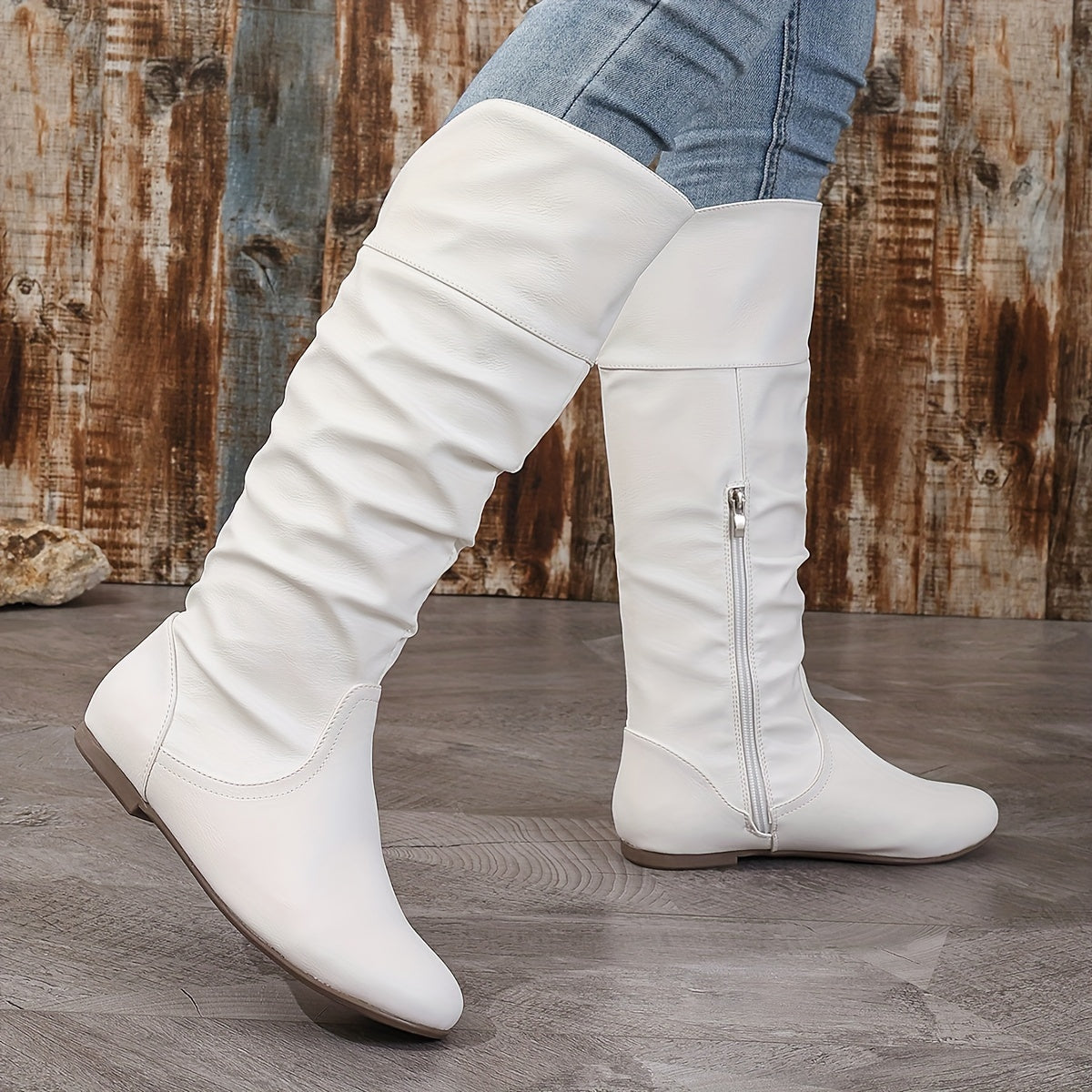 Wickelstiefel Damen mit Schnalle und Schlupfdesign - 11 - Jasminaboutique.com