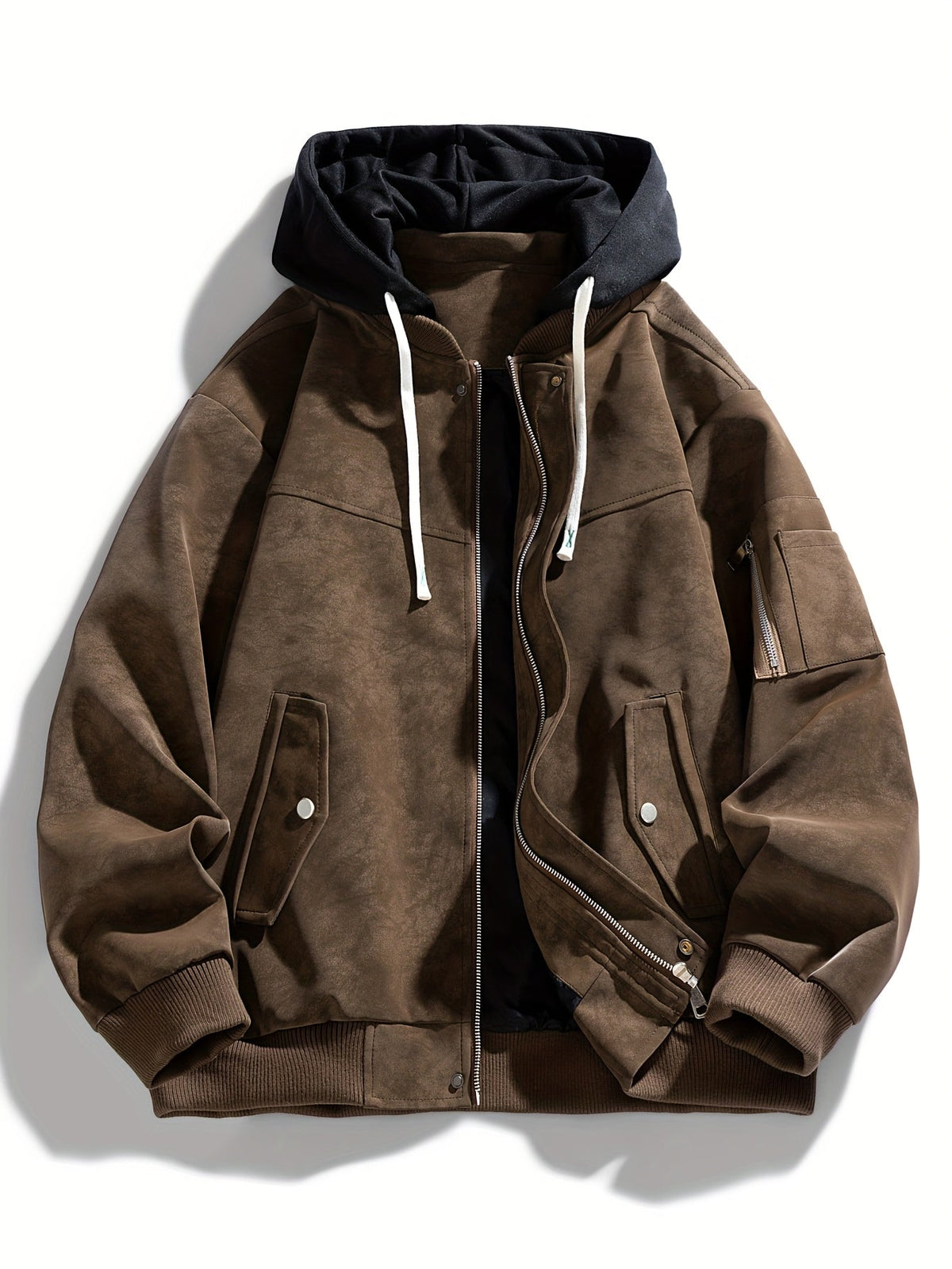 Hooded Utility Jacket Herren mit Relaxed Fit und praktischen Taschen - 12 - Jasminaboutique.com