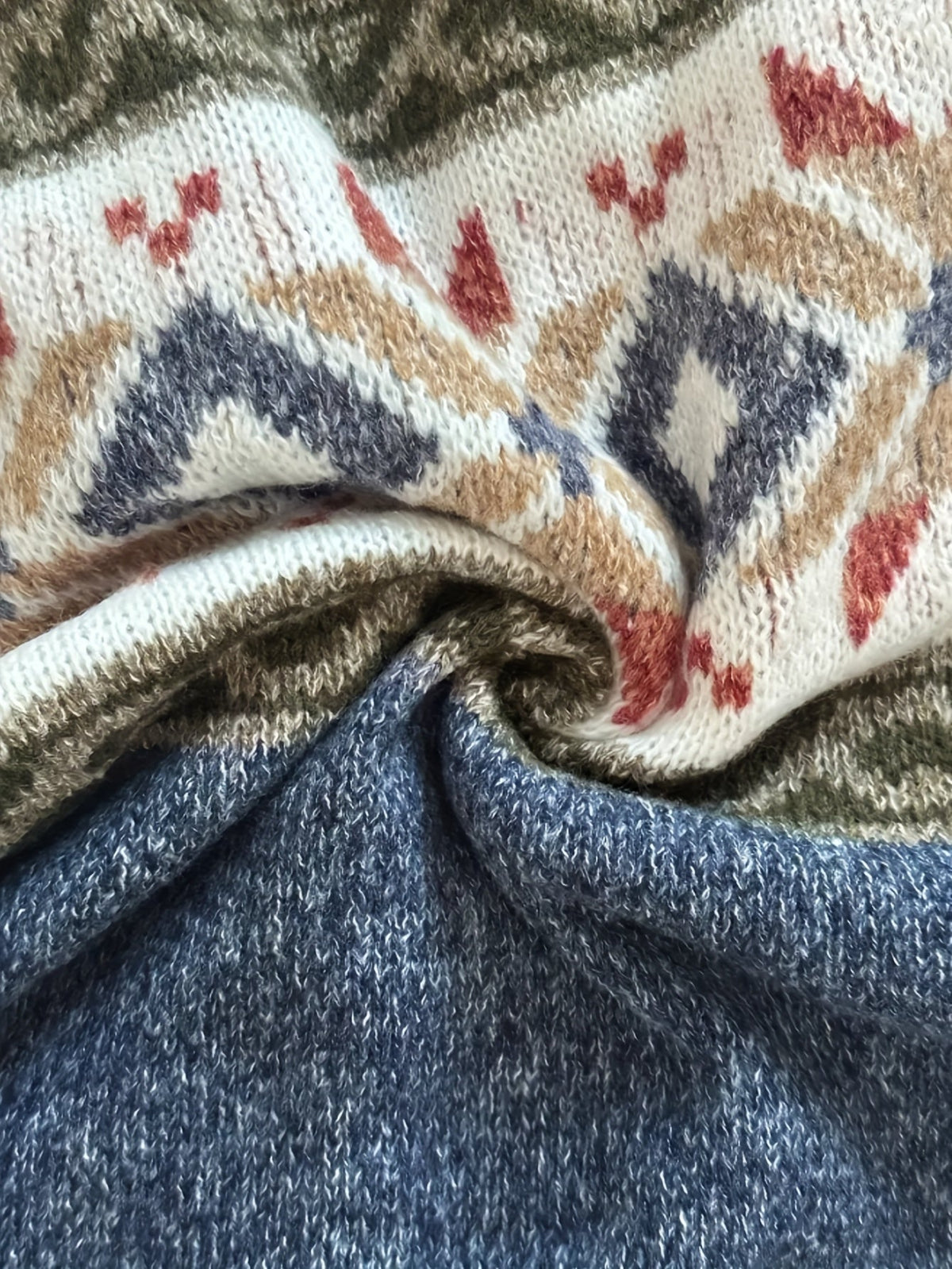 Cardigan Damen mit Knopfleiste und Muster - 4 - Jasminaboutique.com