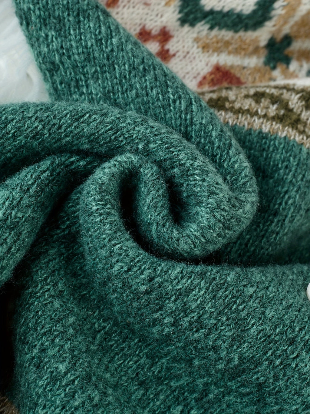 Cardigan Damen mit Knopfleiste und Muster - 9 - Jasminaboutique.com