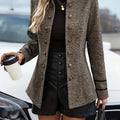 Blazer Damen mit Stehkragen und Knopfleiste - 1 - Jasminaboutique.com