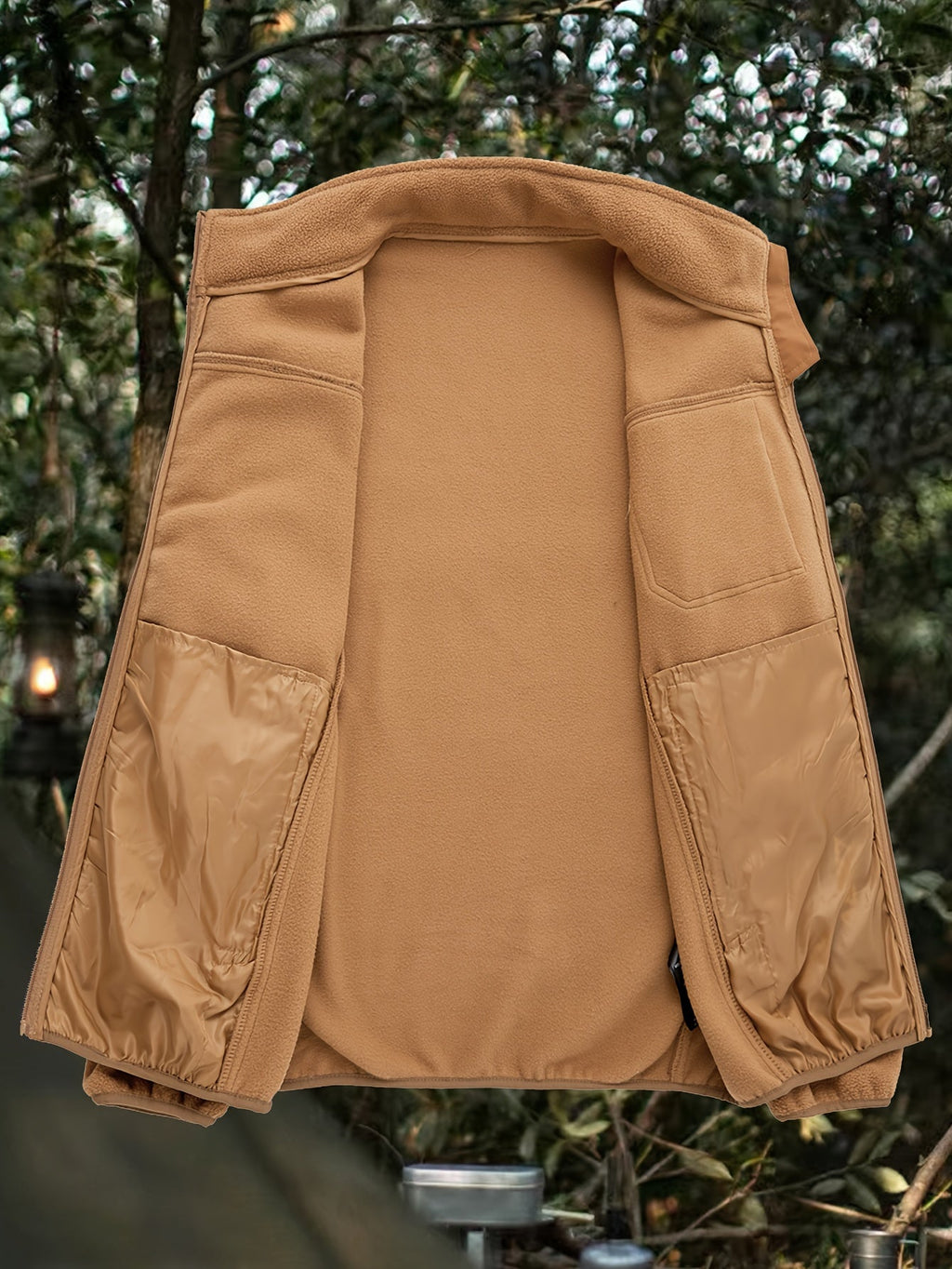 Fleecejacke Damen mit Stehkragen und praktischen Taschen - 6 - Jasminaboutique.com