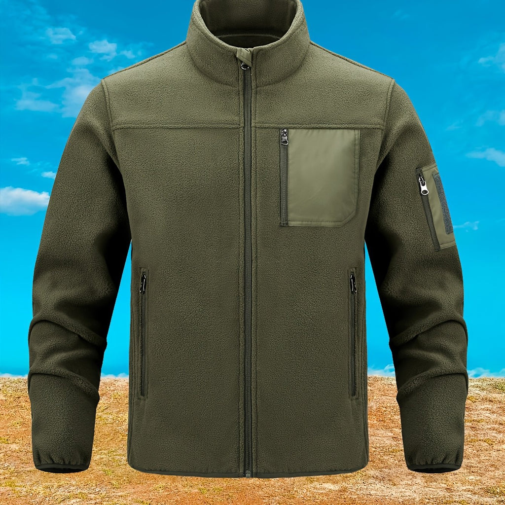 Fleecejacke Damen mit Stehkragen und praktischen Taschen - 10 - Jasminaboutique.com
