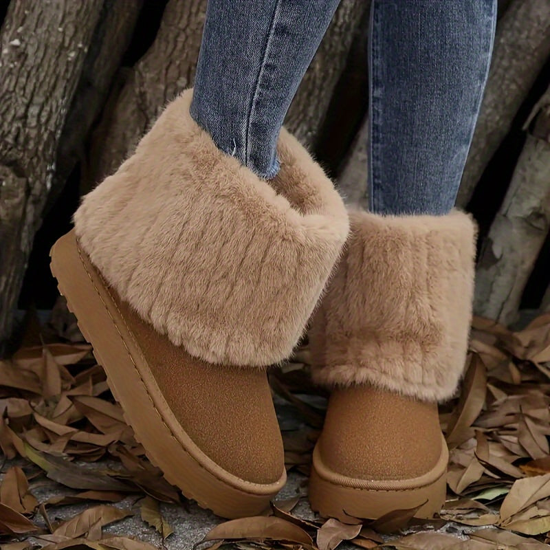 Winter Boots Damen mit Futter und Plattform - 5 - Jasminaboutique.com
