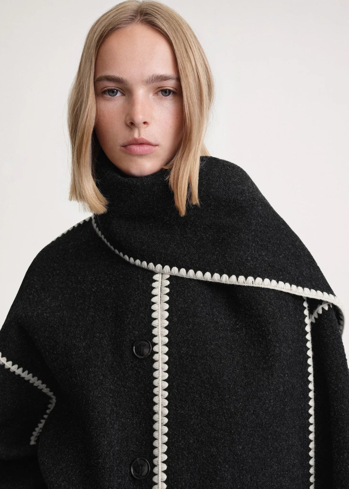 Wickeljacke Damen mit Stehkragen und Fransen - 16 - Jasminaboutique.com