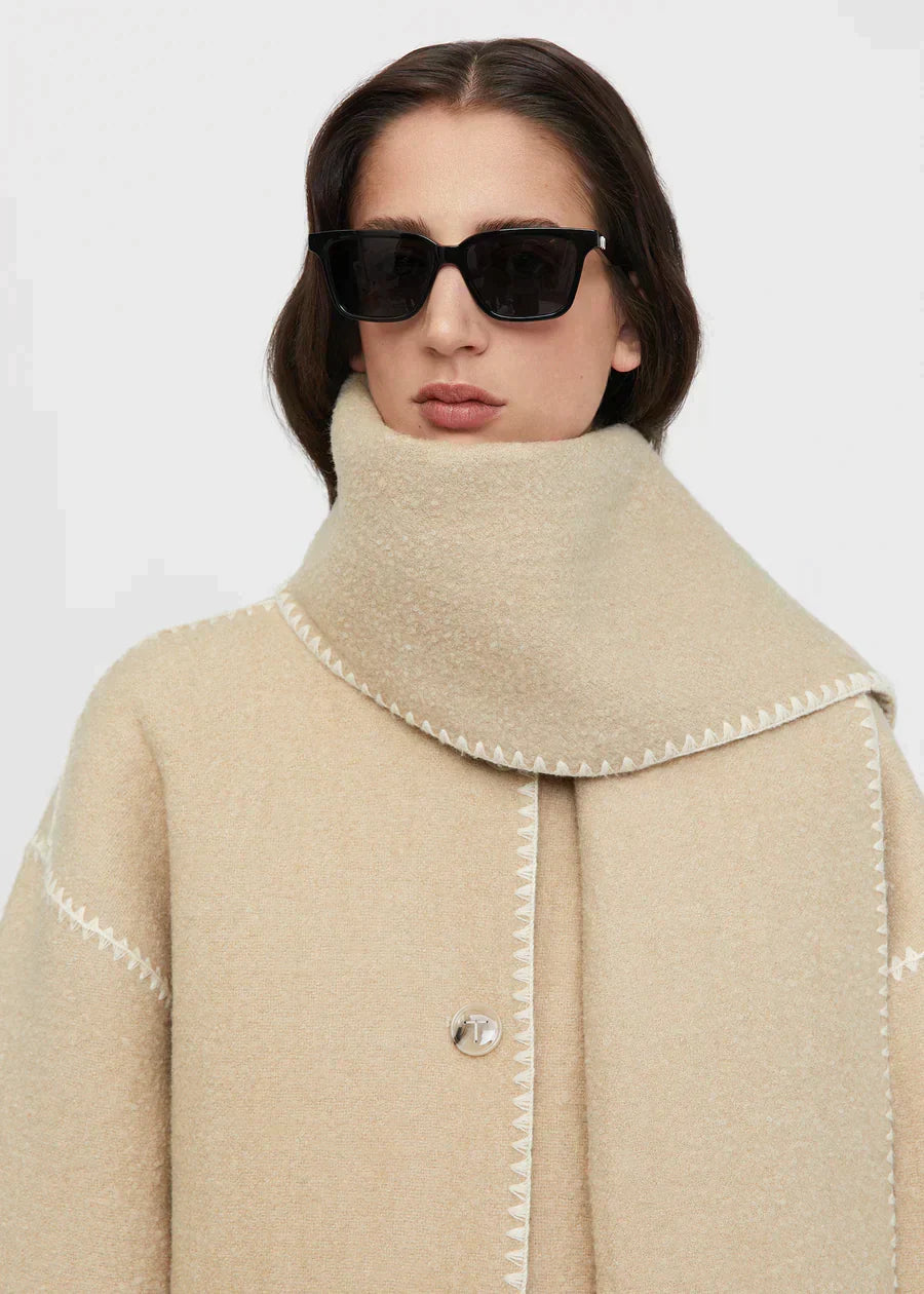 Wickeljacke Damen mit Stehkragen und Fransen - 21 - Jasminaboutique.com