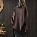 Pullover Damen mit Stehkragen und lässigem Schnitt - 1 - Jasminaboutique.com