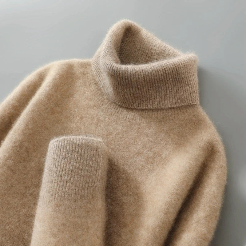 Pullover Damen mit Rollkragen und lässigem Schnitt - 1 - Jasminaboutique.com