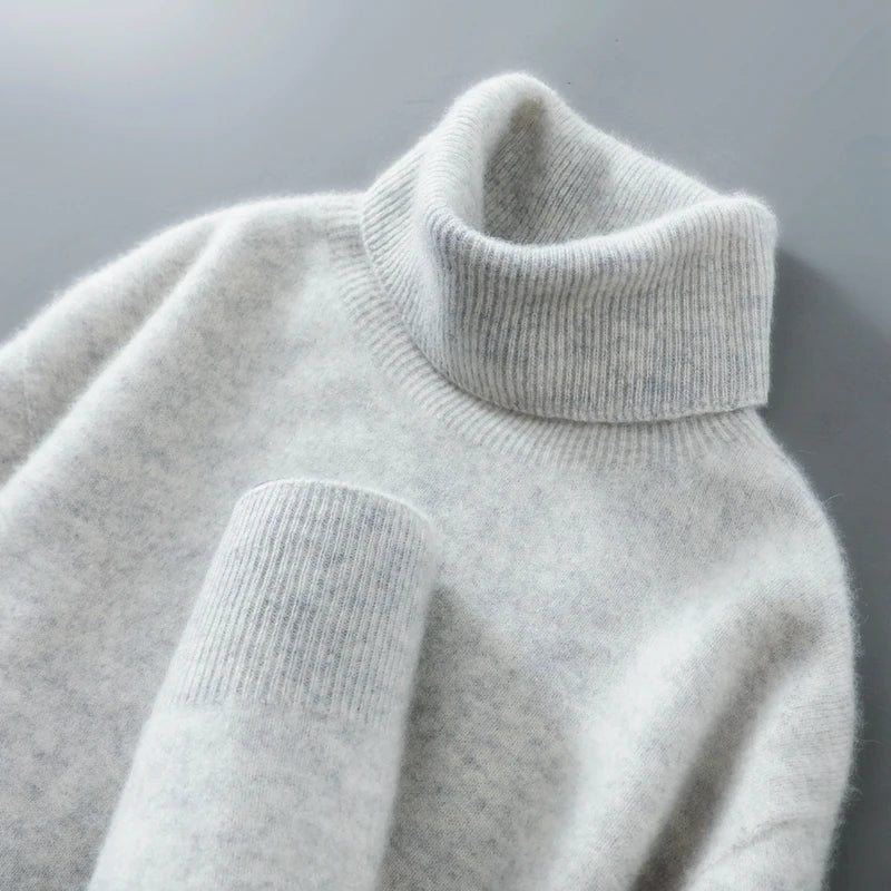 Pullover Damen mit Rollkragen und lässigem Schnitt - 4 - Jasminaboutique.com
