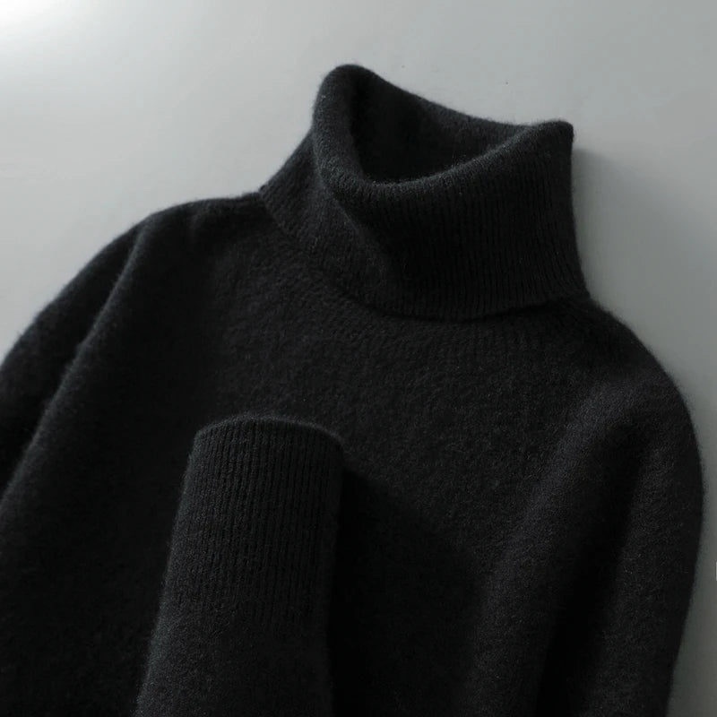 Pullover Damen mit Rollkragen und lässigem Schnitt - 5 - Jasminaboutique.com