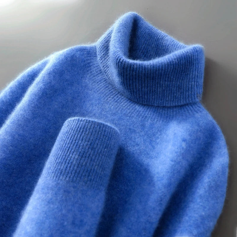 Pullover Damen mit Rollkragen und lässigem Schnitt - 7 - Jasminaboutique.com