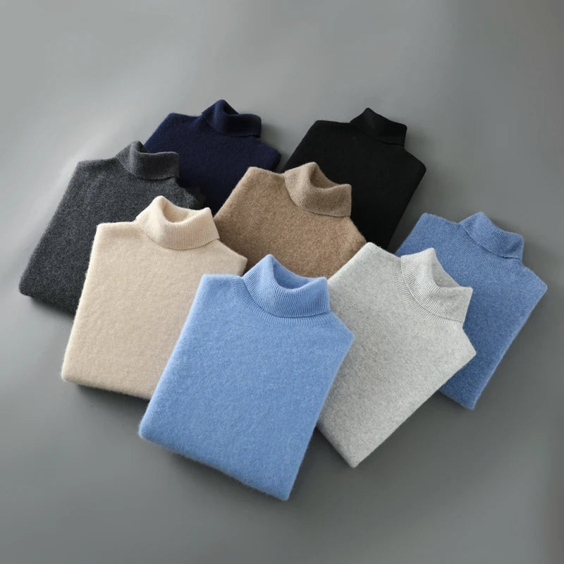 Pullover Damen mit Rollkragen und lässigem Schnitt - 9 - Jasminaboutique.com