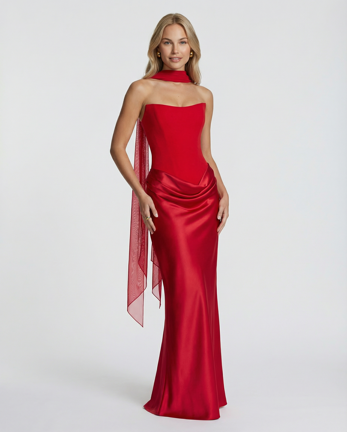 Maxikleid Damen mit Wickelschnitt und schickem Design - 10 - Jasminaboutique.com
