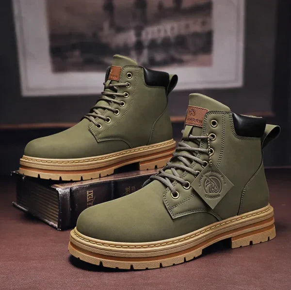 Stiefeletten Damen mit robuster Sohle und Schnürung - 2 - Jasminaboutique.com
