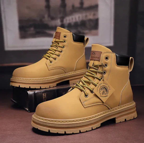 Stiefeletten Damen mit robuster Sohle und Schnürung - 3 - Jasminaboutique.com