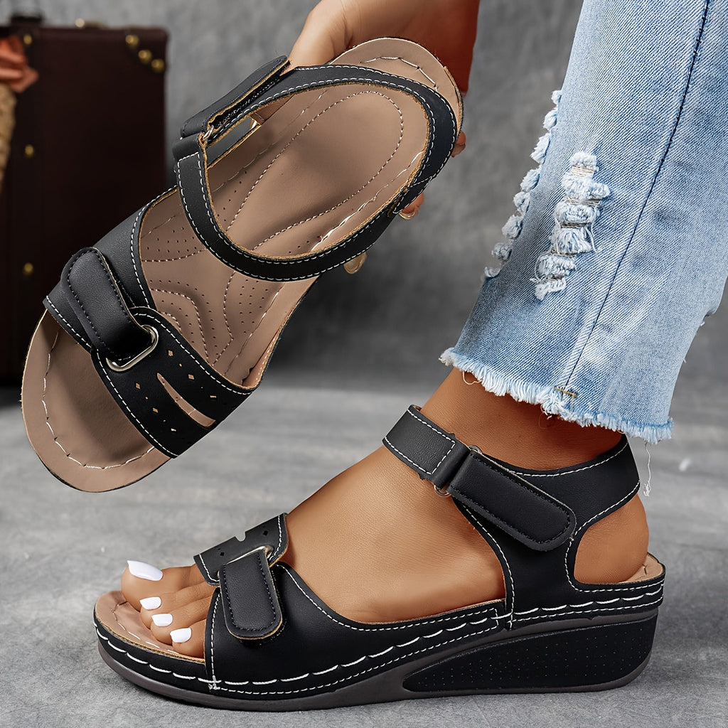 Sandalen Damen mit verstellbarem Riemen und Komfort-Sohle - 4 - Jasminaboutique.com