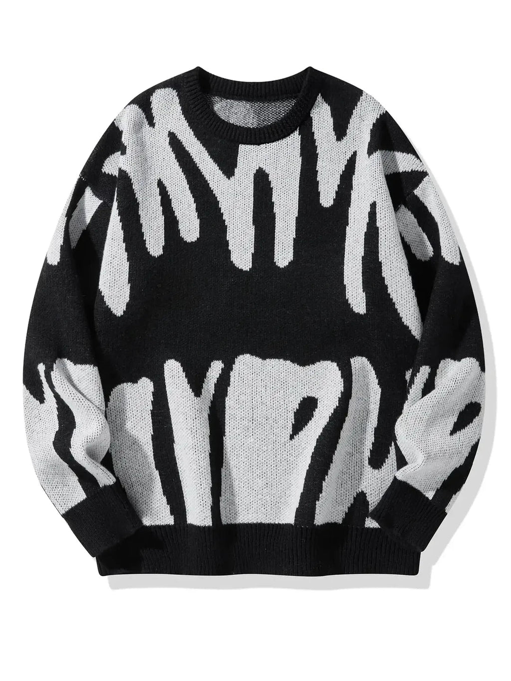 Pullover Herren mit abstraktem Muster und lässigem Schnitt - 2 - Jasminaboutique.com