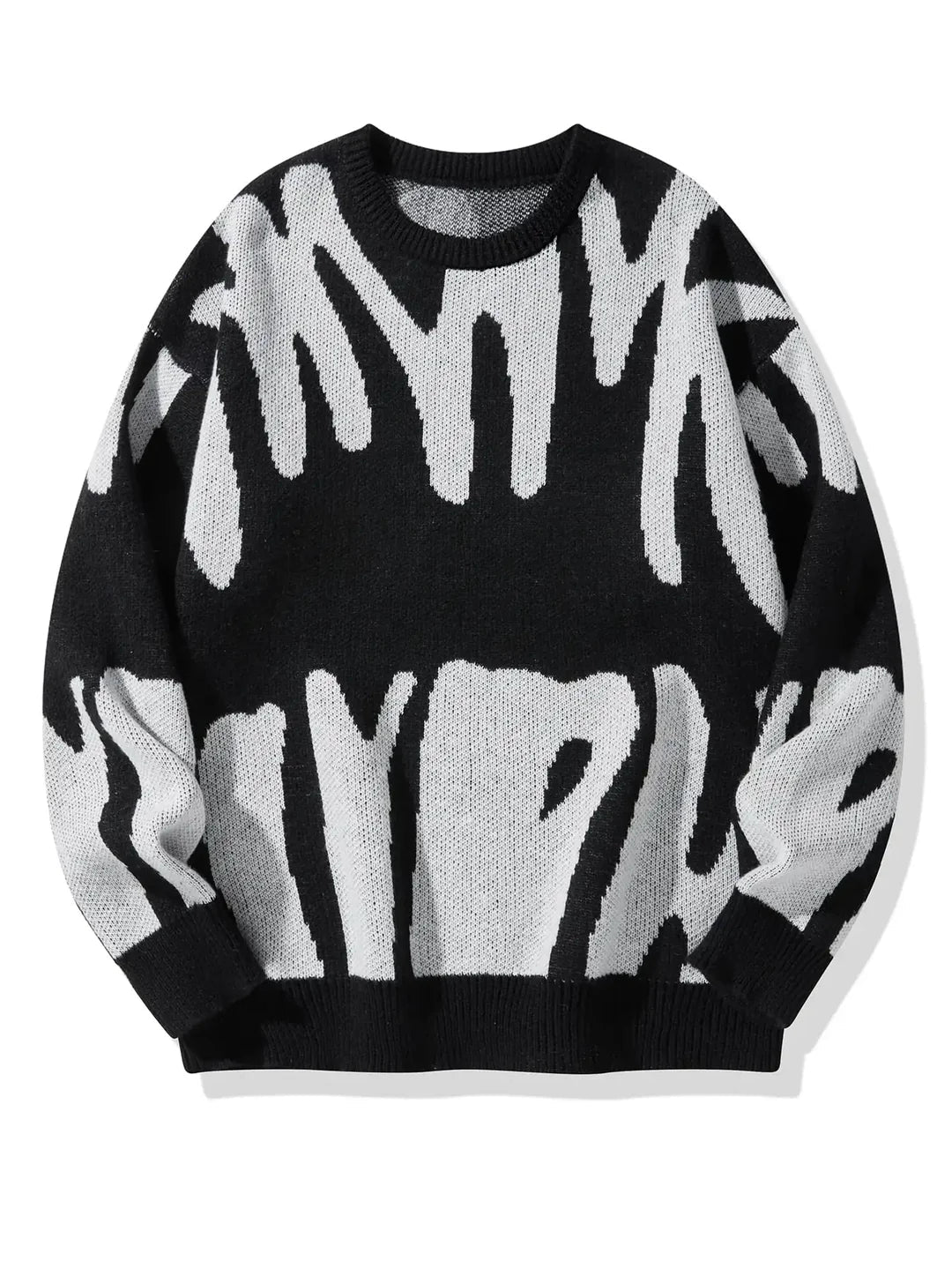 Pullover Herren mit abstraktem Muster und lässigem Schnitt - 2 - Jasminaboutique.com