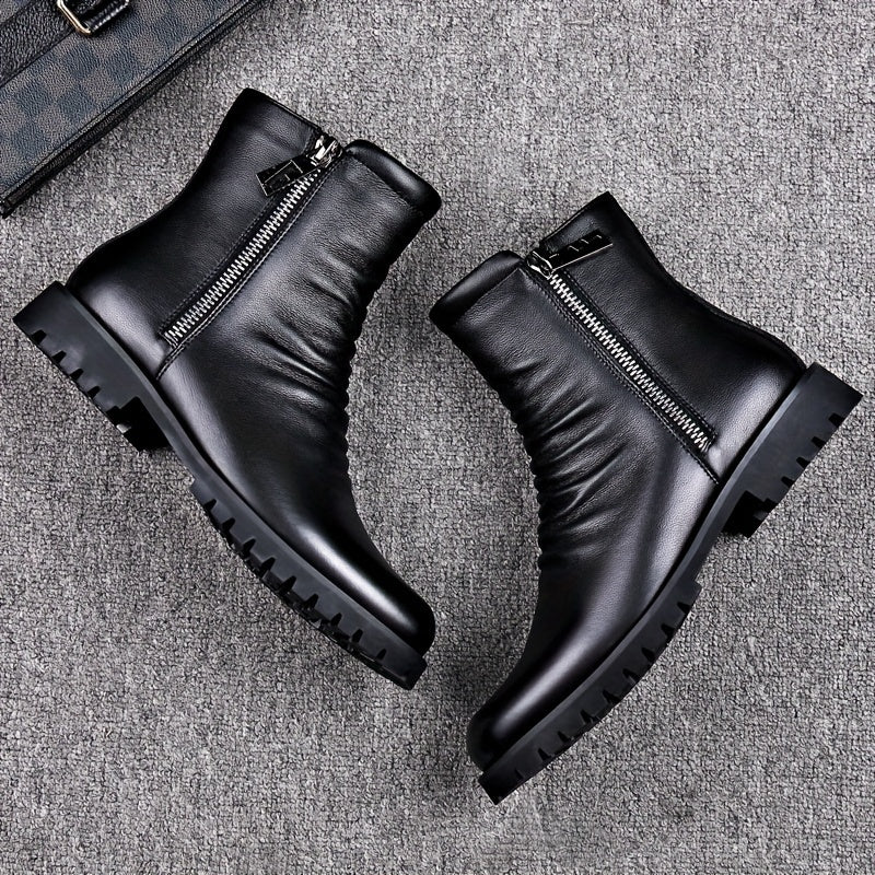 Stiefeletten Herren mit Reißverschluss und Gummisohle - 5 - Jasminaboutique.com