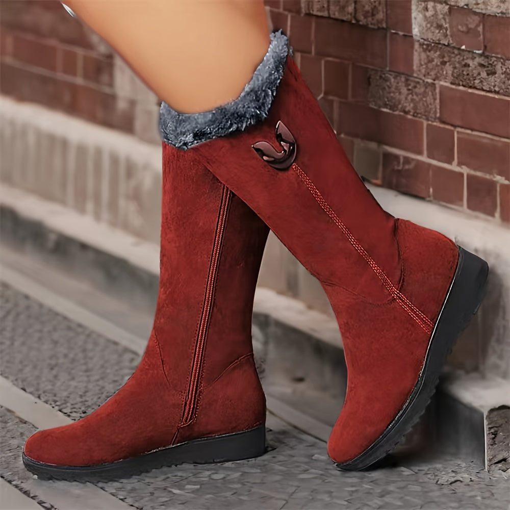 Stiefel Damen mit Futter und Reißverschluss - 4 - Jasminaboutique.com