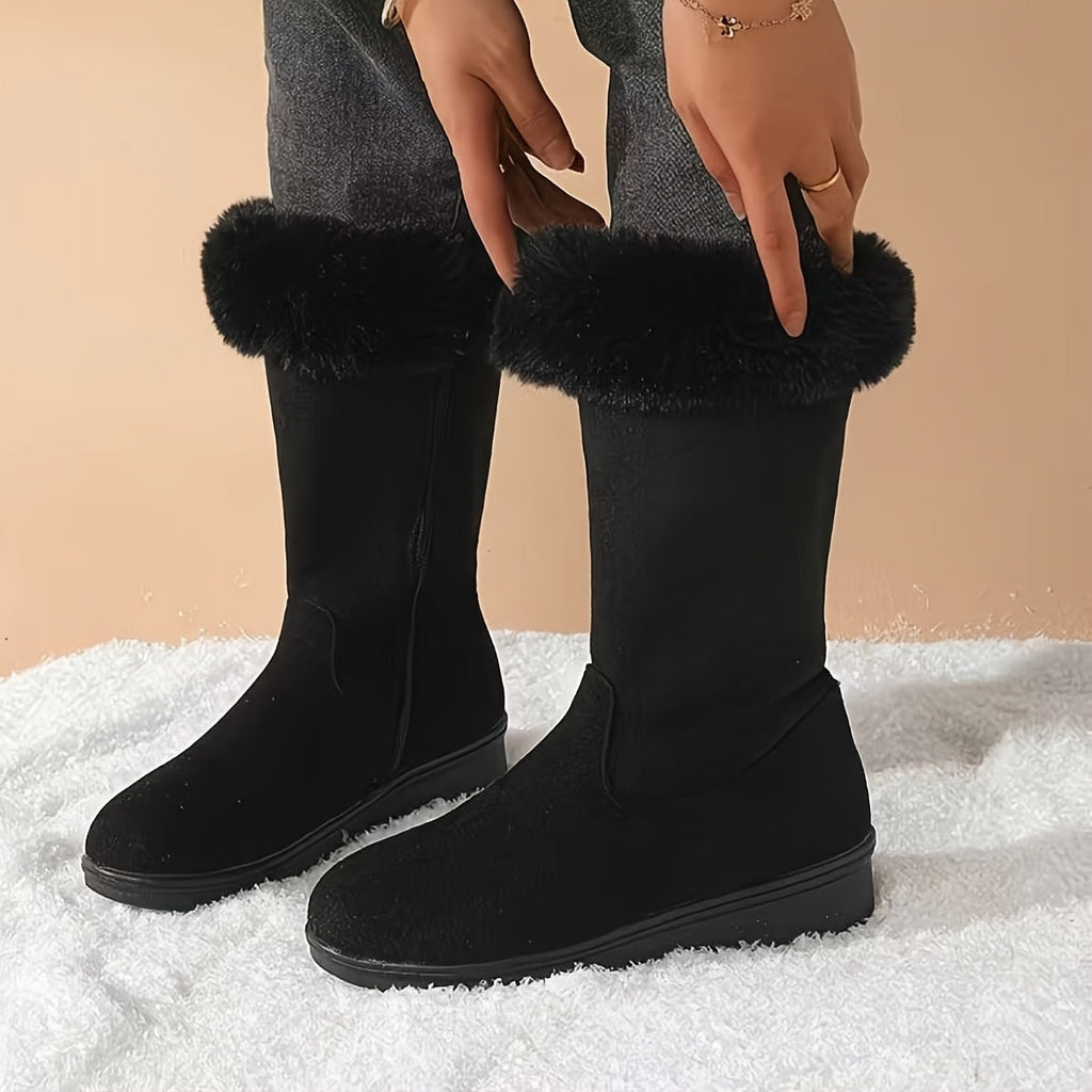 Stiefel Damen mit Futter und Reißverschluss - 6 - Jasminaboutique.com