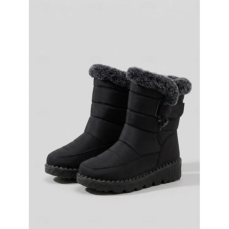 Winter Boots Damen mit Fleece-Futter und rutschfester Sohle - 1 - Jasminaboutique.com