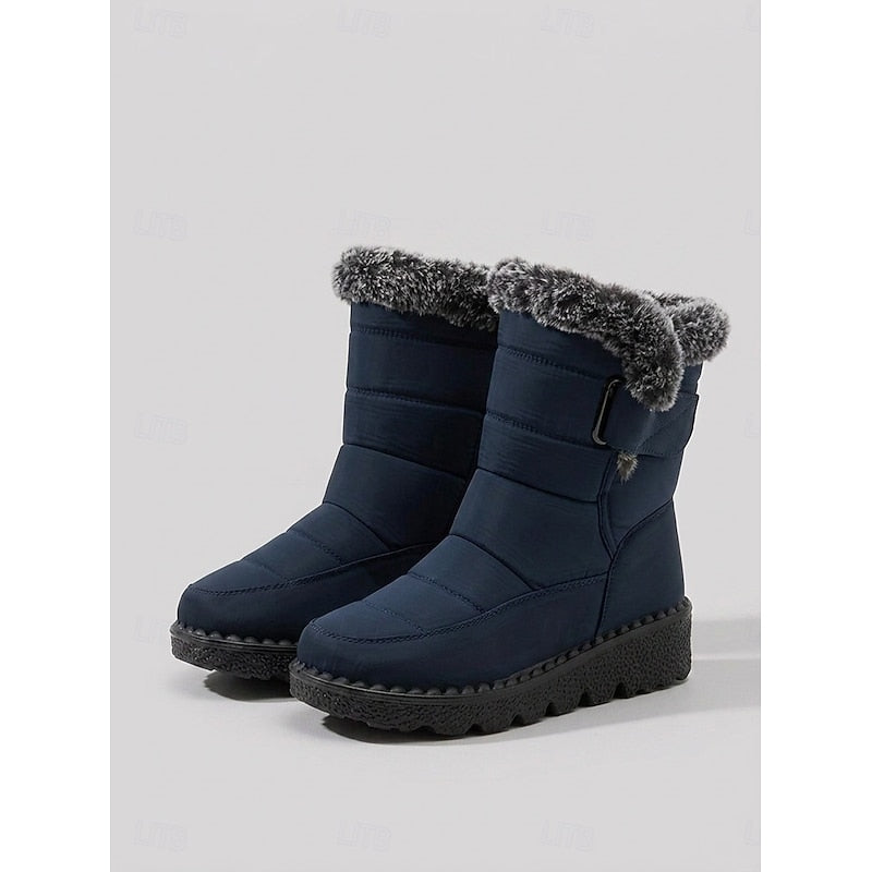 Winter Boots Damen mit Fleece-Futter und rutschfester Sohle - 2 - Jasminaboutique.com