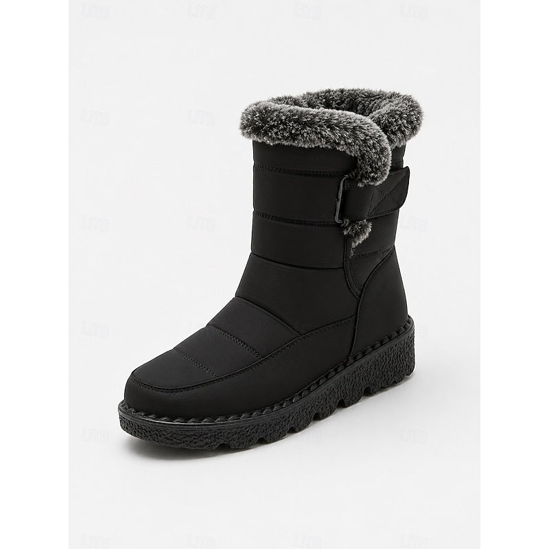 Winter Boots Damen mit Fleece-Futter und rutschfester Sohle - 6 - Jasminaboutique.com