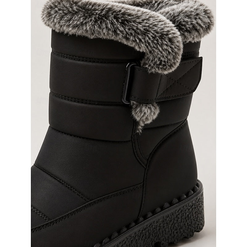Winter Boots Damen mit Fleece-Futter und rutschfester Sohle - 7 - Jasminaboutique.com