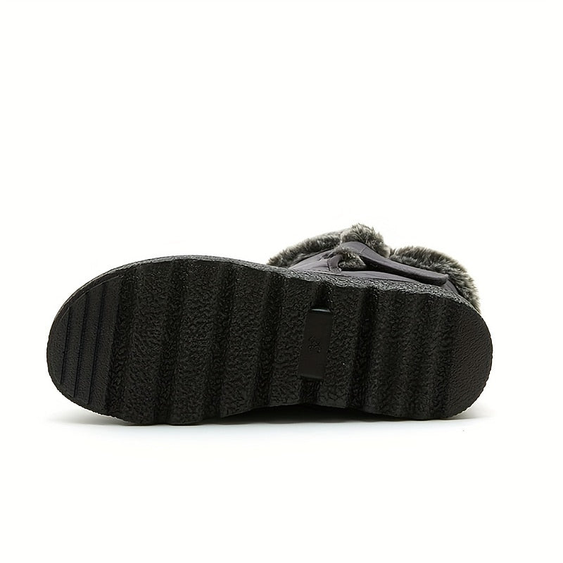 Winter Boots Damen mit Fleece-Futter und rutschfester Sohle - 8 - Jasminaboutique.com