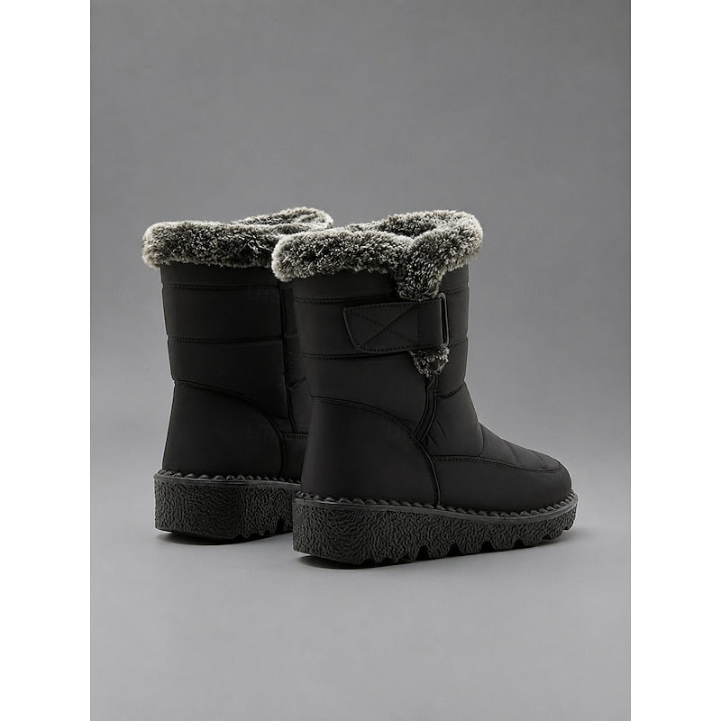 Winter Boots Damen mit Fleece-Futter und rutschfester Sohle - 9 - Jasminaboutique.com