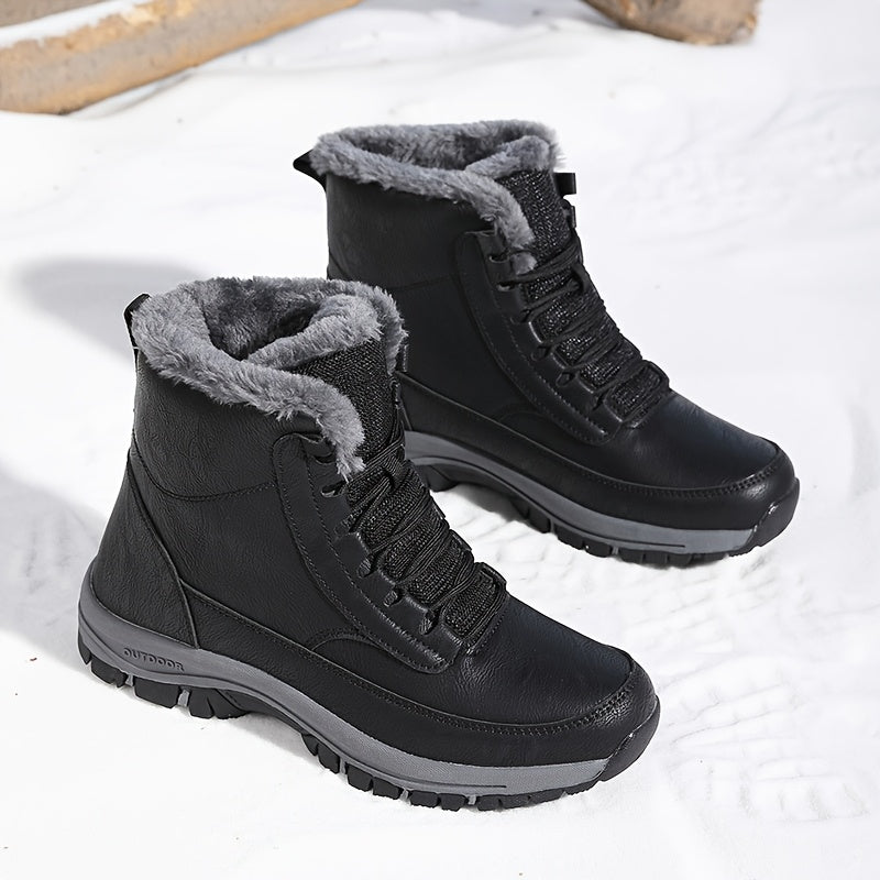 Winter Boots Damen mit Warmfutter und griffiger Sohle - 1 - Jasminaboutique.com