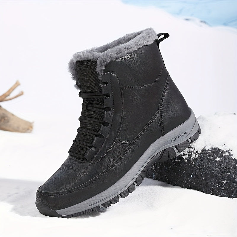 Winter Boots Damen mit Warmfutter und griffiger Sohle - 2 - Jasminaboutique.com