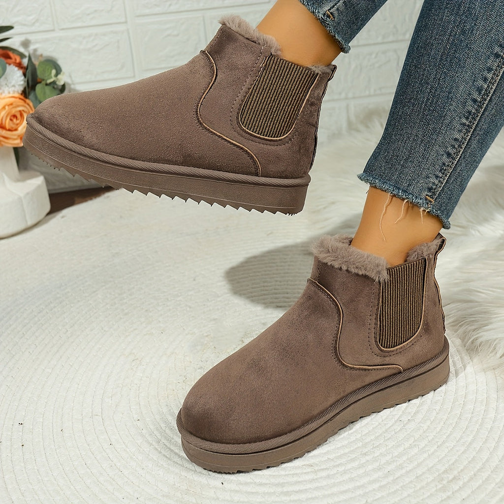 Stiefeletten Damen mit Futter, rutschfester Sohle und hohem Tragekomfort - 8 - Jasminaboutique.com