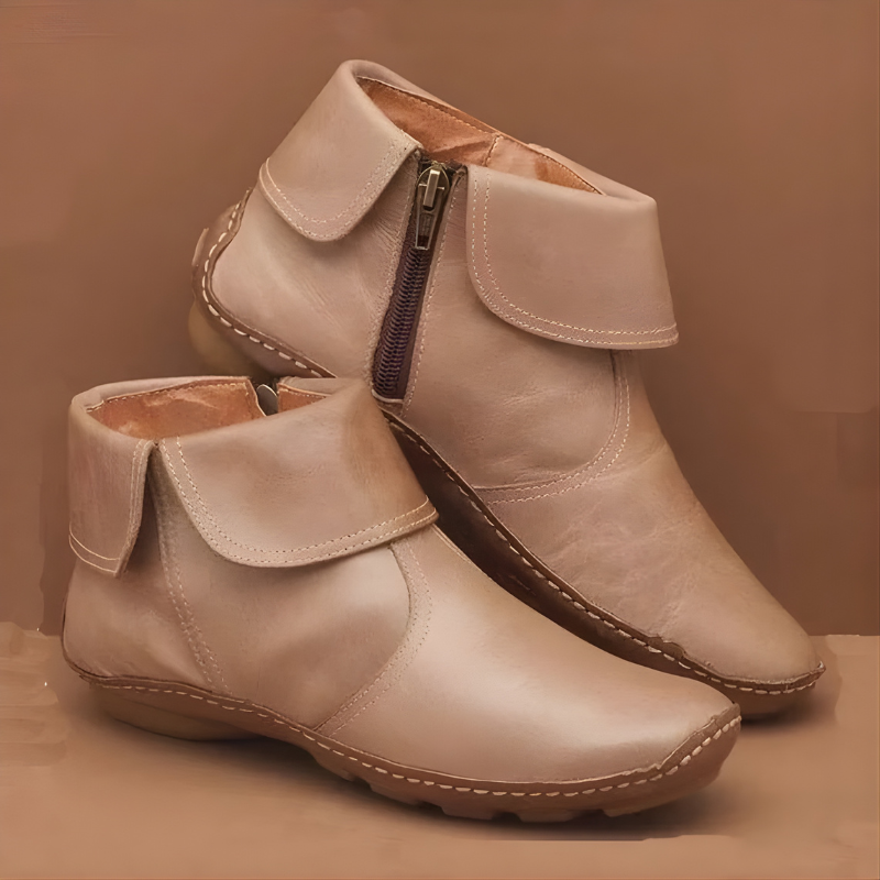 Stiefeletten Damen mit Reißverschluss und praktischem Design - 2 - Jasminaboutique.com