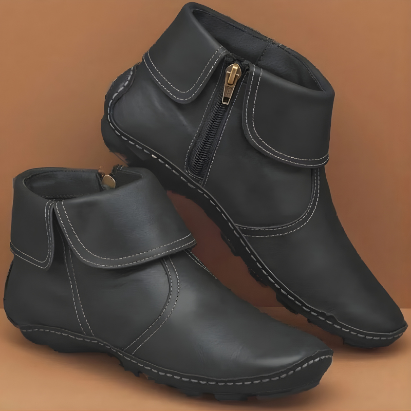 Stiefeletten Damen mit Reißverschluss und praktischem Design - 4 - Jasminaboutique.com