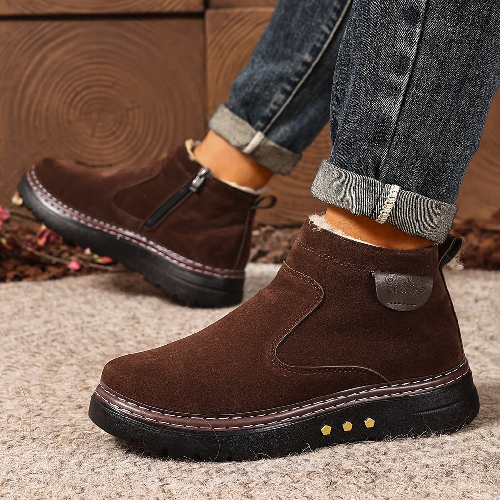 Stiefeletten Damen mit Reißverschluss und kuscheligem Innenfutter - 2 - Jasminaboutique.com