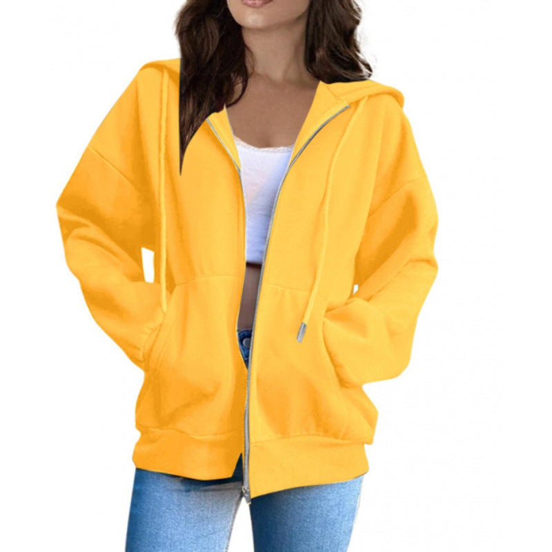 Hoodie Damen mit Reißverschluss und Kapuze, lässiger Schnitt - 6 - Jasminaboutique.com