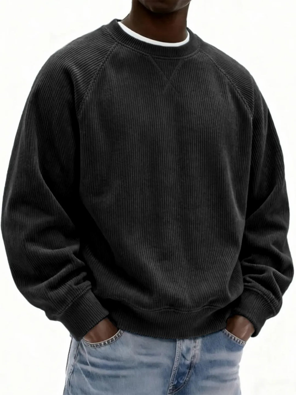 Sweatshirt Herren mit Raglanärmeln und lässigem Schnitt - 14 - Jasminaboutique.com